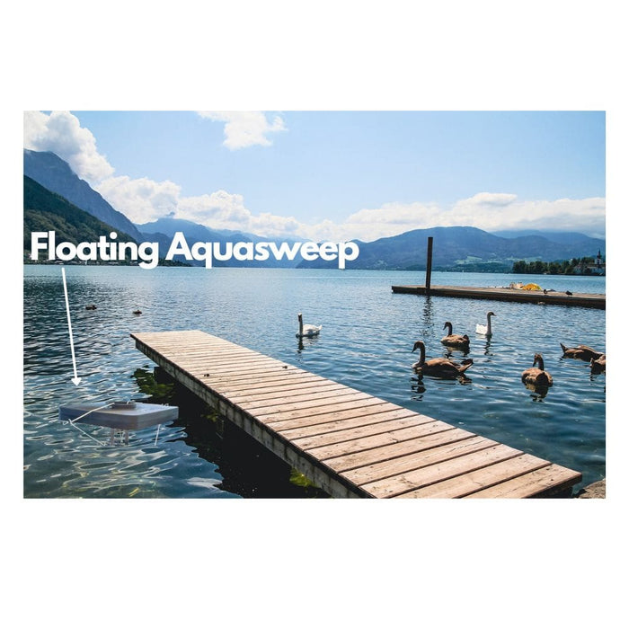 Floating-Aquasweep-In-Water-Beside-Dock