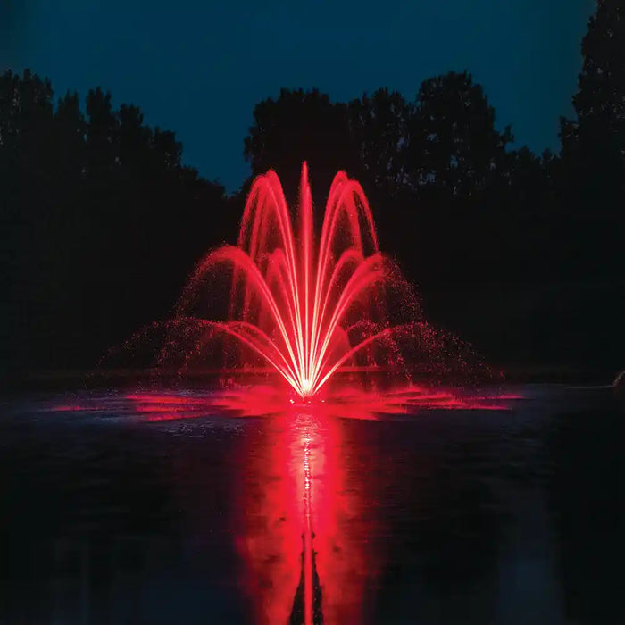 Kasco_WaterGlow_Composite_Red_LED_light_kit_display_on_water