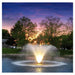 Scott-Aerator-White-LED-Pond-Fountain-Lights-in-water-with-trees-in-background