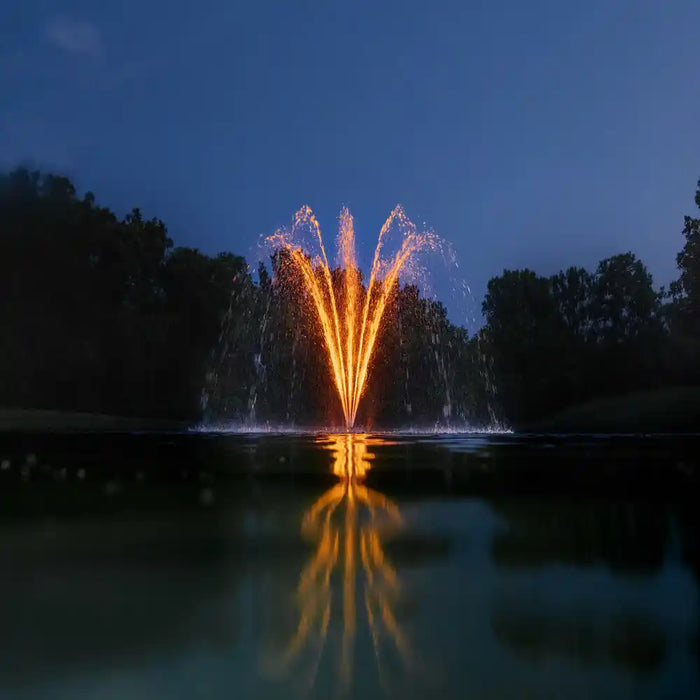 kasco_waterglow_stainless_steel_led_orange_light_kit_display_in_water